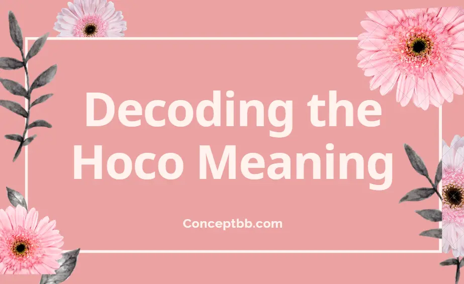 Decoding the Hoco Meaning